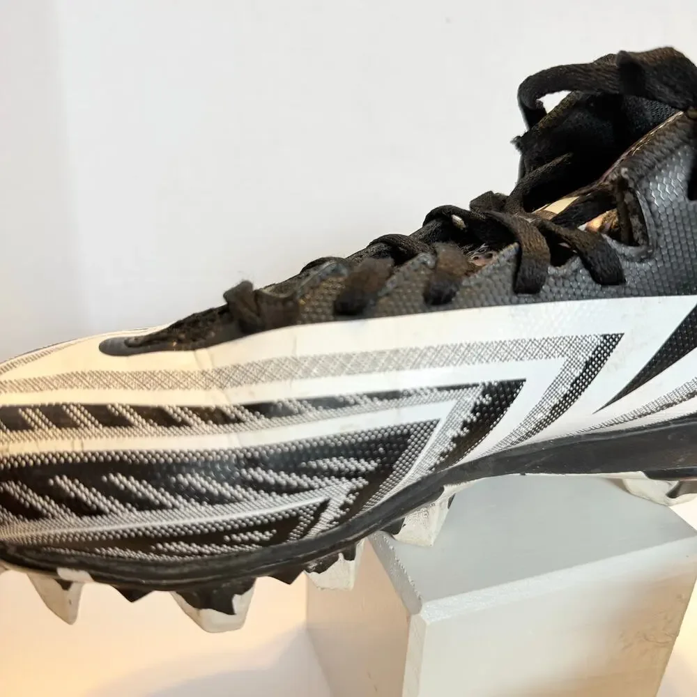 Adidas Freak Youth Football Cleats Size 4 Black White Molded Stud